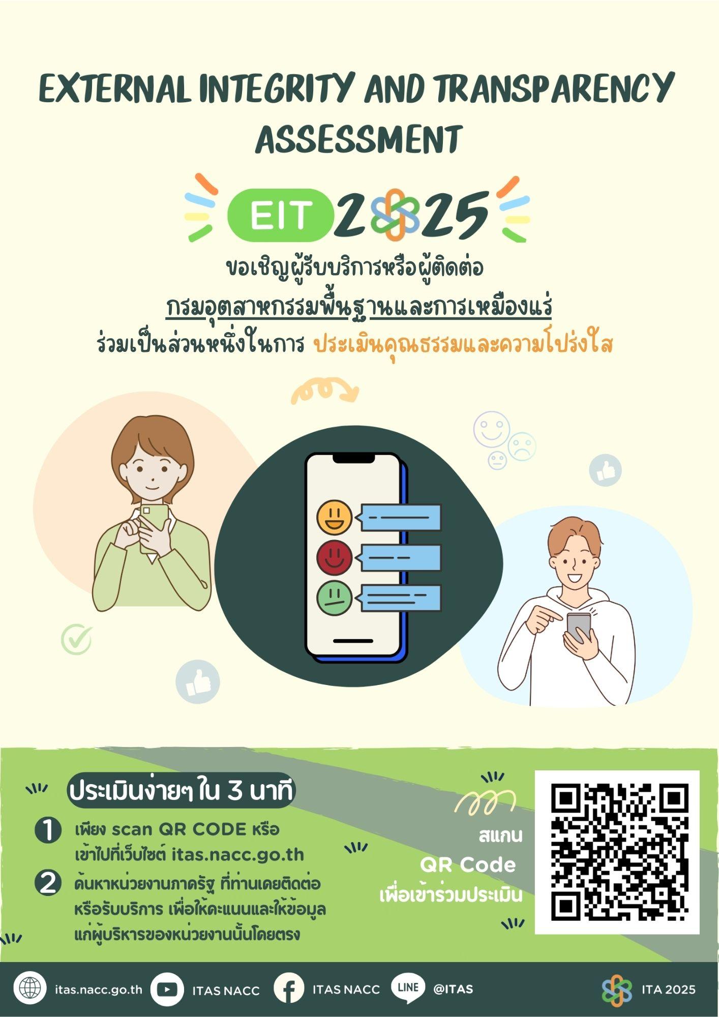 แบบวัดการรับรู้ของผู้มีส่วนได้ส่วนเสียภายนอก (EIT) 2025
