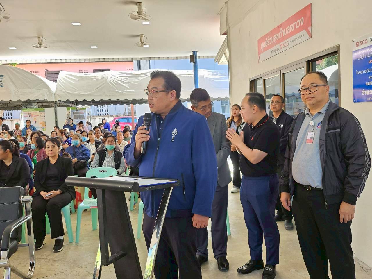 ผอ.สรข.6 นครราชสีมา พร้อมด้วยเจ้าหน้าที่ ร่วมกิจกรรมโครงการเหมืองแร่ปลอดภัย ห่วงใยประชาชน ปีที่ 9 จัดโดยกองทุนเฝ้าระวังสุขภาพเหมืองแร่หินปูนเพื่ออุตสาหกรรมปูนซีเมนต์ ของบริษัท ปูนซิเมนต์ไทย (ท่าหลวง) จำกัด