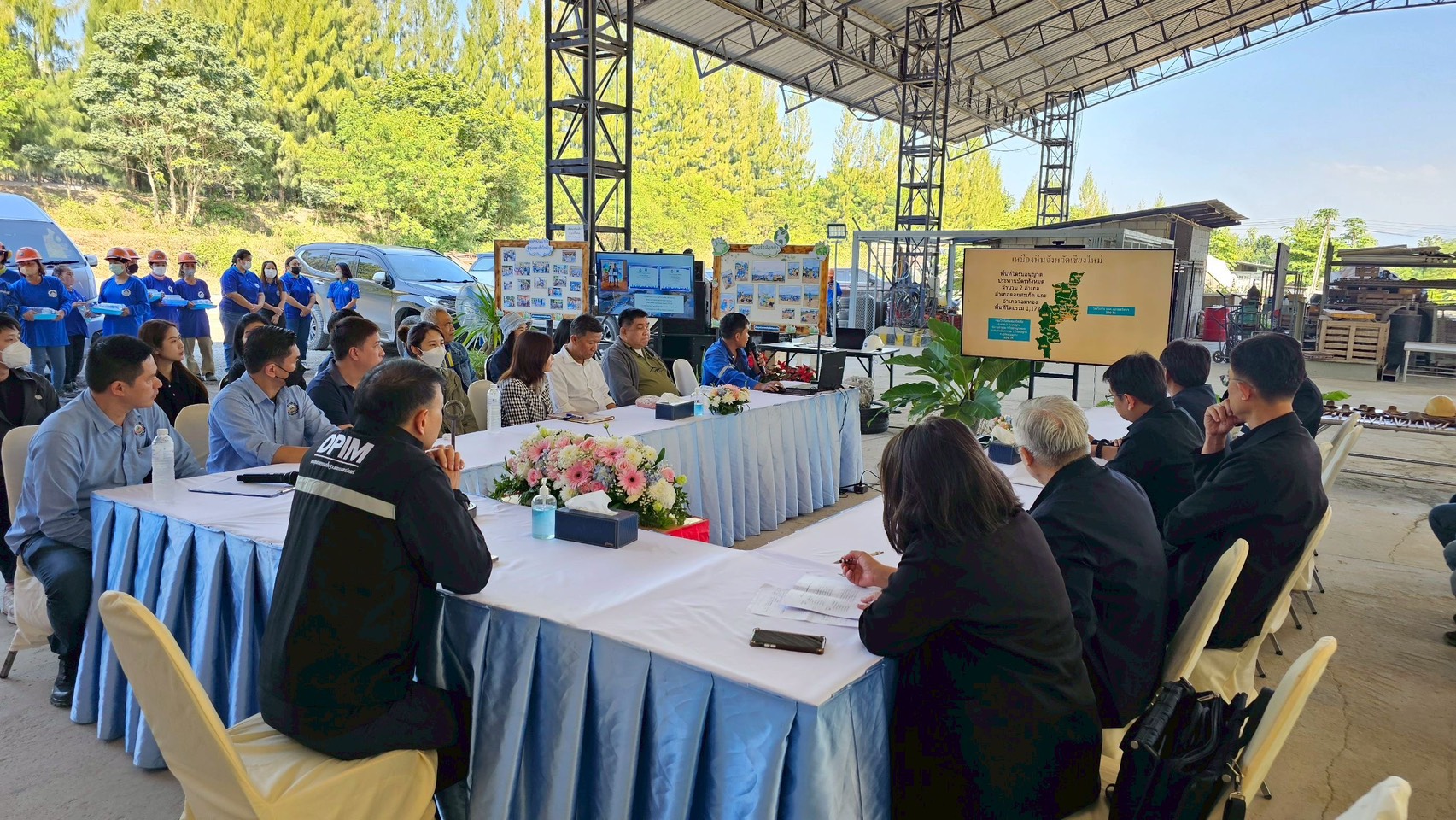 อพร.อดิทัต ลงพื้นที่สถานประกอบการหมู่เหมืองหินดอยไก่เขี่ย พร้อมหารือแนวทางการแก้ไขปัญหาหินฝุ่นของหมู่เหมืองหินดอยไก่เขี่ย จ.เชียงใหม่