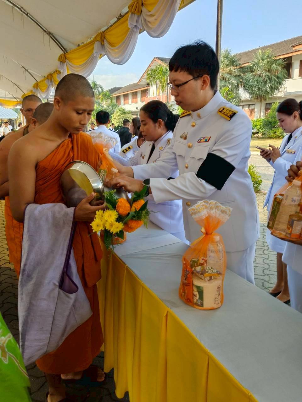 สรข.1 สงขลา ร่วมพิธีวันคล้ายวันพระบรมราชสมภพพระบาทสมเด็จพระบรมชนกาธิเบศร มหาภูมิพลอดุลยเดชมหาราช บรมนาถบพิตร วันชาติ และวันพ่อแห่งชาติ