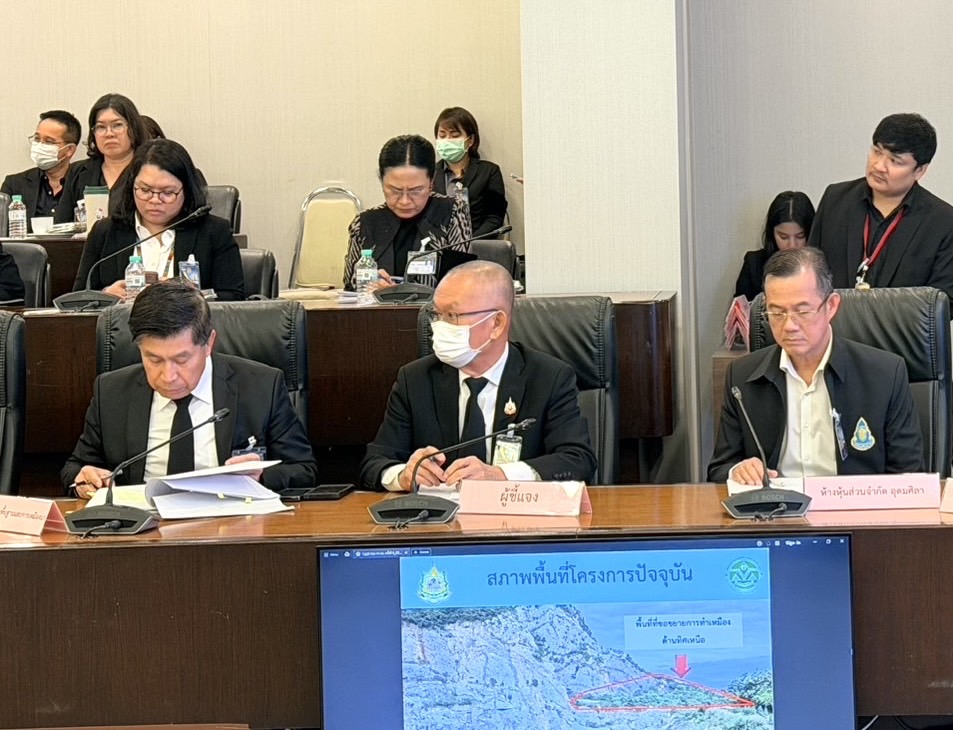 รพร.อานันท์ พร้อมด้วยเจ้าหน้าที่ กบส. ร่วมชี้แจงในการประชุมคณะกรรมการสิ่งแวดล้อมแห่งชาติ ครั้งที่ 6/2568