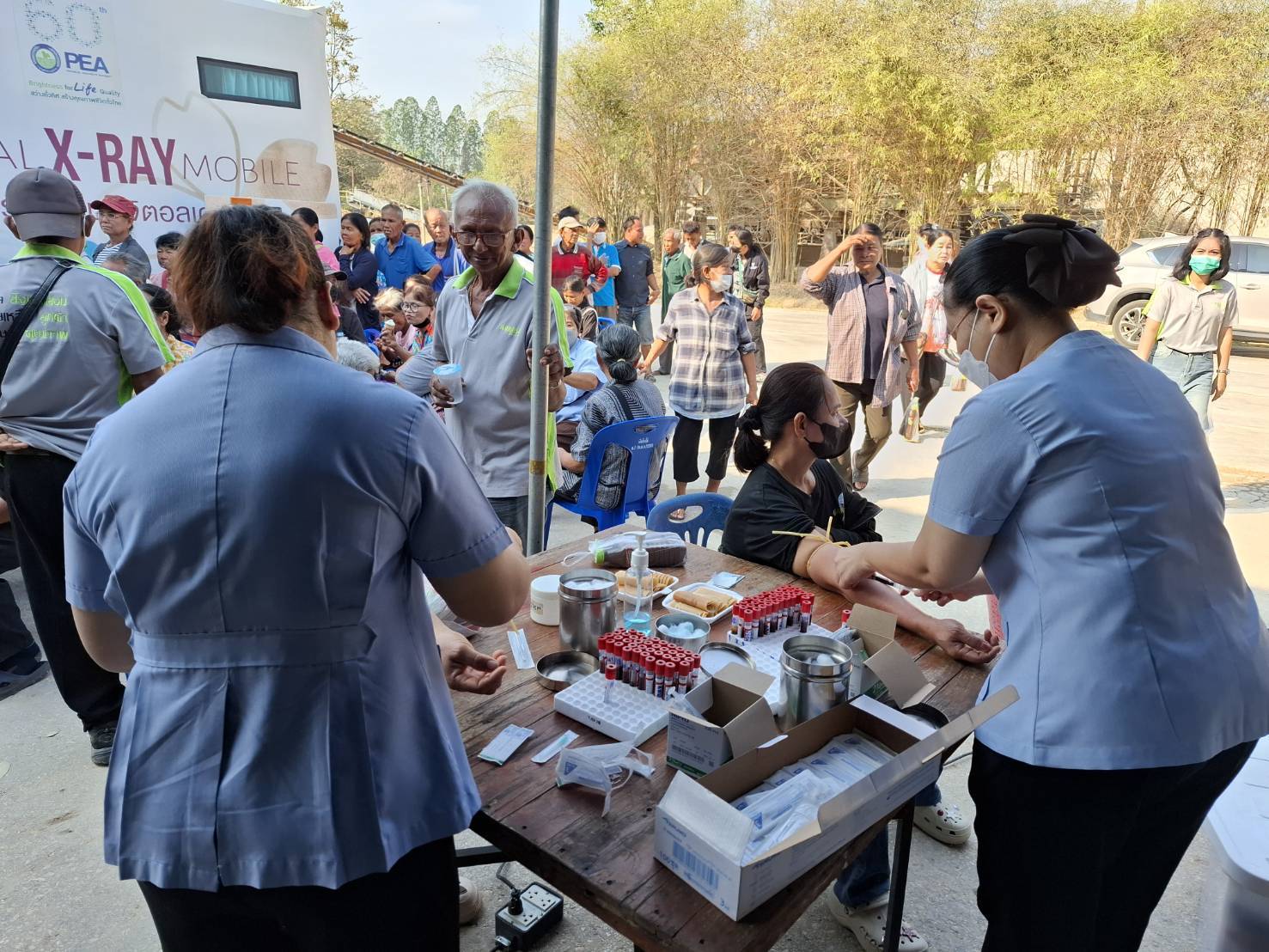 สรข.5 ร่วมกิจกรรมโครงการตรวจสุขภาพประชาชนพื้นที่โดยรอบโครงการเหมืองแร่ ประจำปี 2568 ภายใต้โครงการ “เหมืองเเร่ปลอดภัย ห่วงใยประชาชน ปี 9” ของบริษัท บ้านศิลาสุโขทัย จำกัด