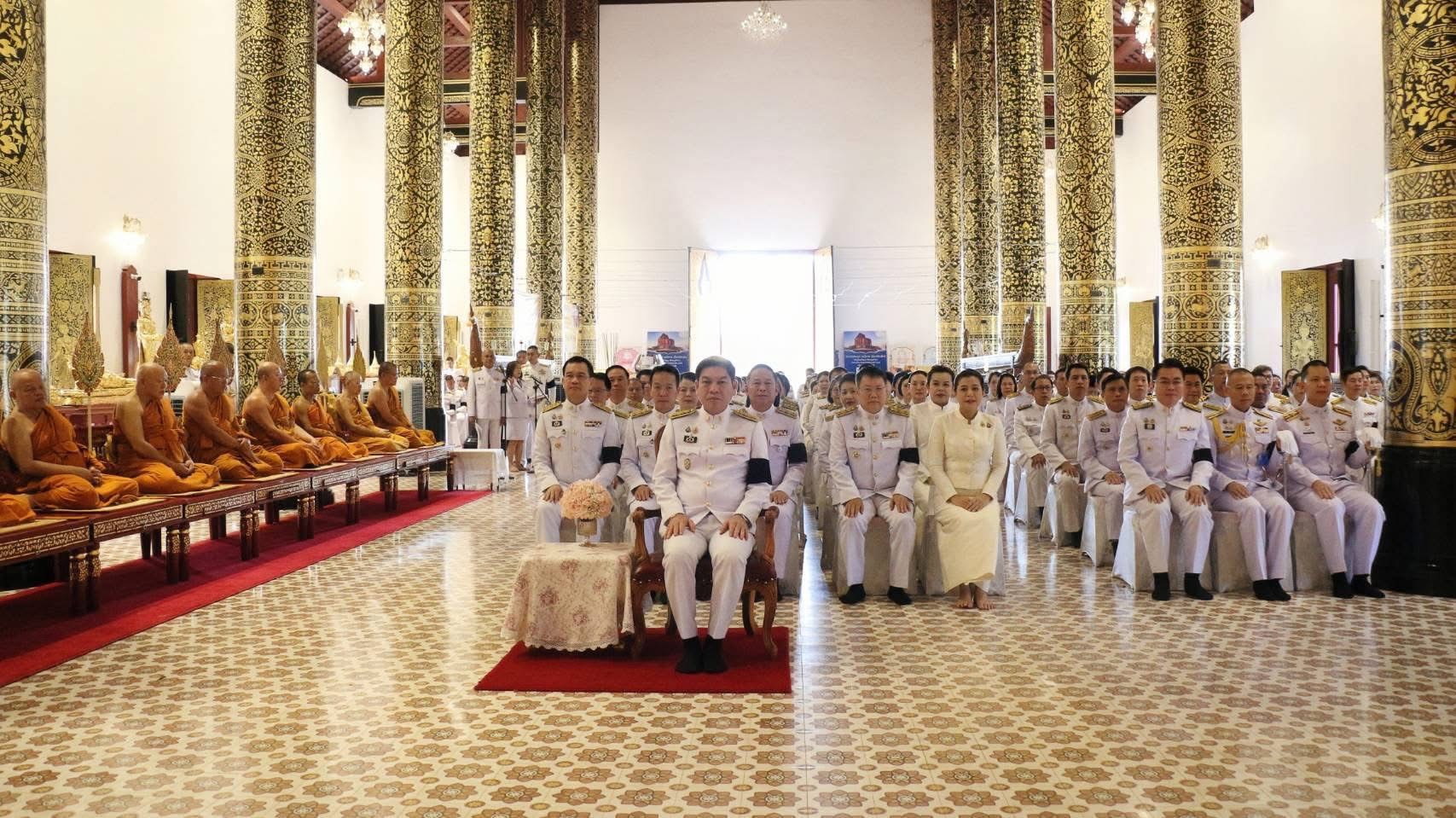 สรข.3 ร่วมพิธีสวดพระพุทธมนต์และทำบุญตักบาตรถวายพระราชกุศล เพื่อน้อมรำลึกพระมหากรุณาธิคุณ “สมเด็จพระนางเจ้ารำไพพรรณี”
