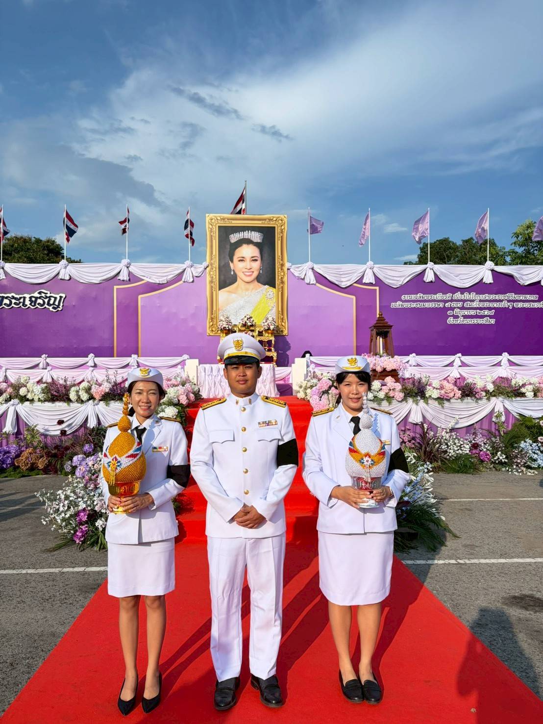 สรข.6 ร่วมพิธีถวายเครื่องราชสักการะและวางพานพุ่ม เนื่องในโอกาสพระราชพิธีมหามงคลเฉลิมพระชนมพรรษา 4 รอบ สมเด็จพระนางเจ้าฯ พระบรมราชินี 3 มิถุนายน 2569