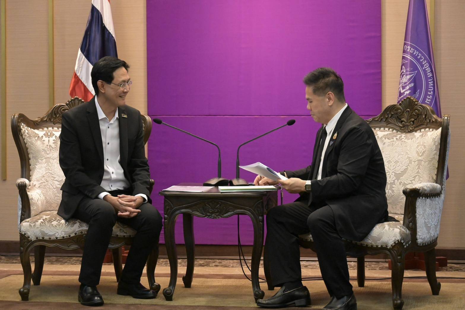 อพร. ร่วมคณะ รวอ.วราวุธฯ ในโอกาสให้นายสุรชัย นิ่มละออ นายกสมาคมอุตสาหกรรมปูนซีเมนต์ไทย และคณะเข้าพบ