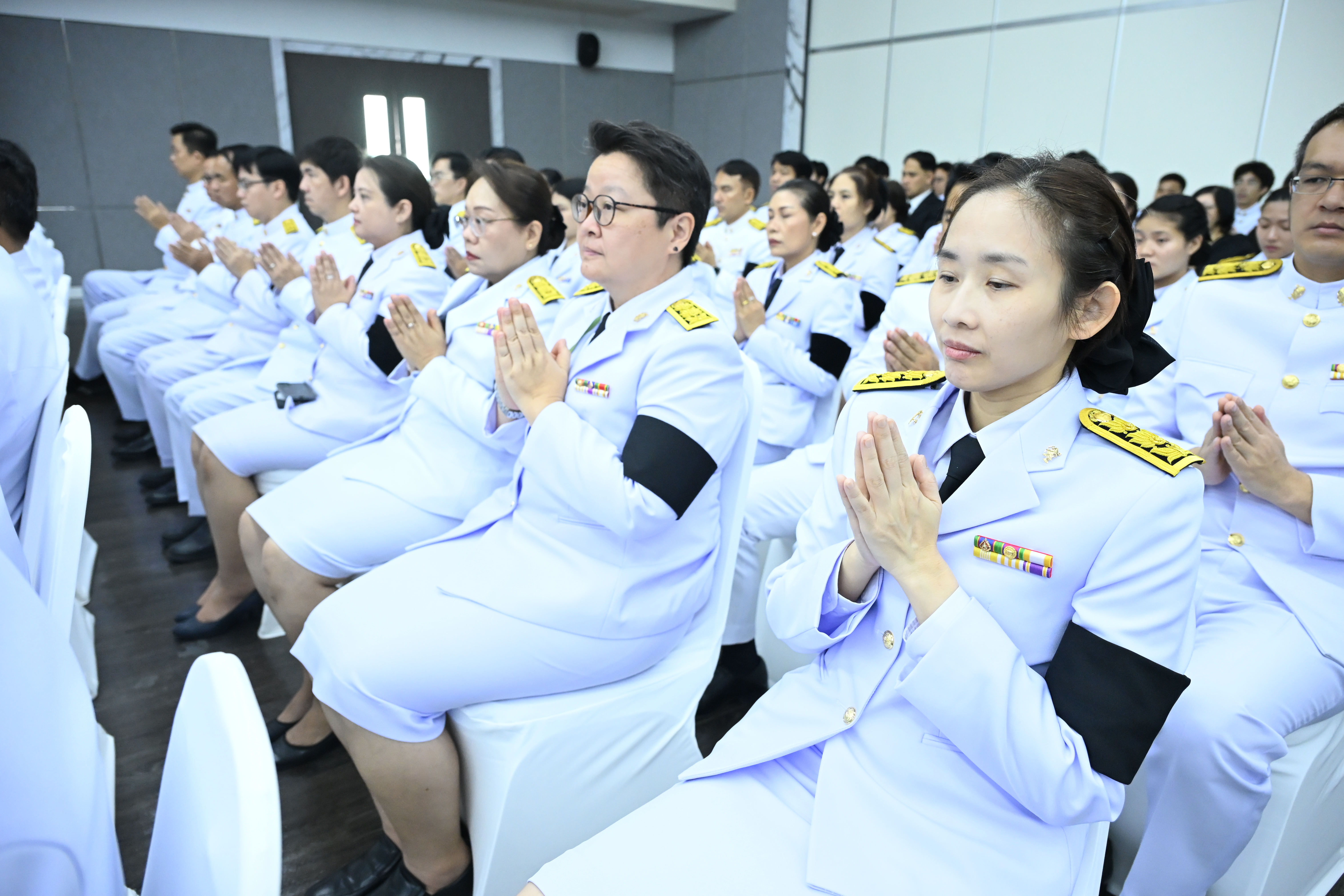 อพร. รพร.อานันท์ฯ พร้อมด้วยคณะผู้บริหาร และเจ้าหน้าที่ กพร. ร่วมพิธีบำเพ็ญกุศลสัตตมวาร 7 วัน เพื่ออุทิศถวายเป็นพระกุศลแด่สมเด็จพระเจ้าลูกเธอ เจ้าฟ้าพัชรกิติยาภา นเรนทิราเทพยวดี กรมหลวงราชสาริณีสิริพัชร มหาวัชรราชธิดา