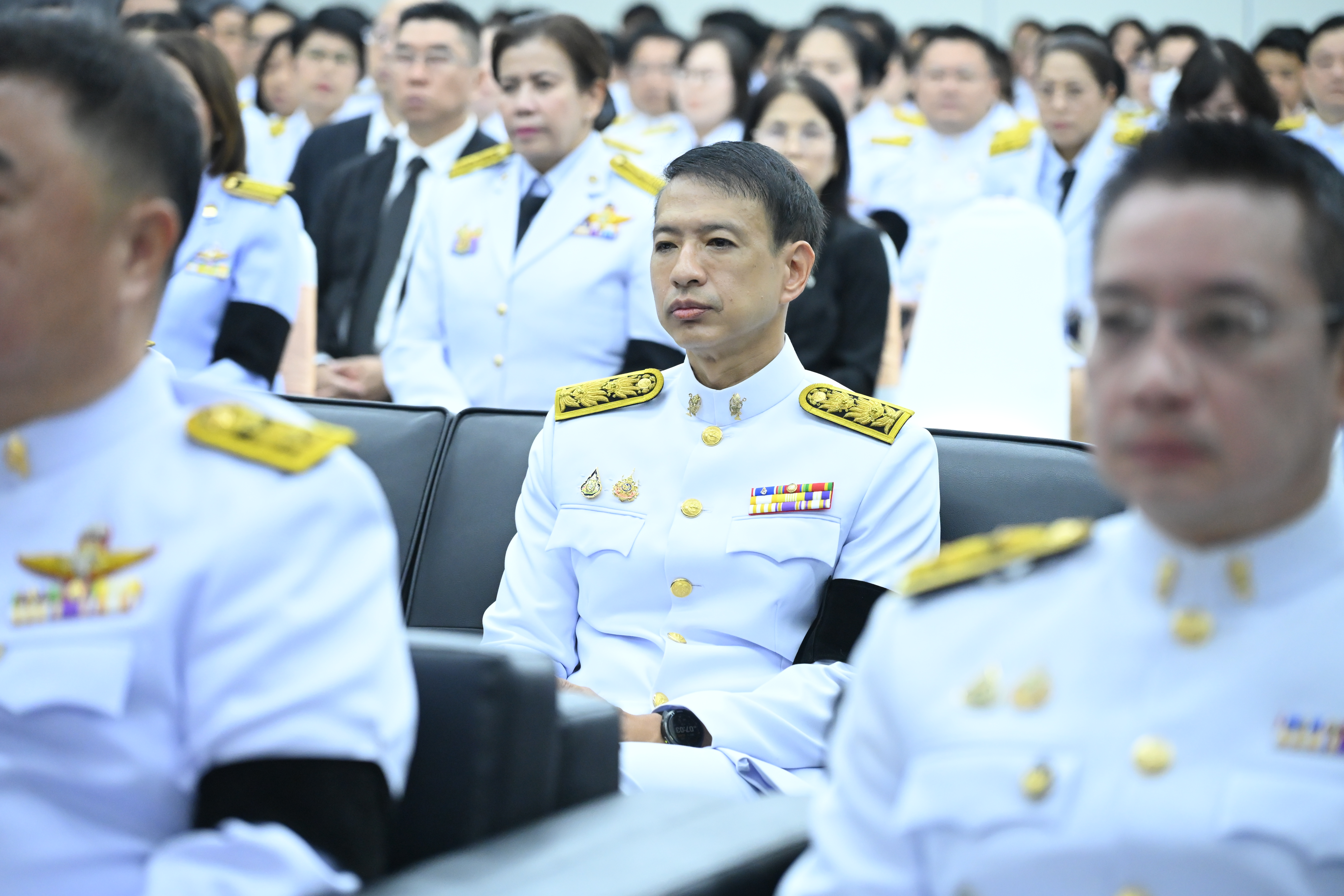อพร. รพร.อานันท์ฯ พร้อมด้วยคณะผู้บริหาร และเจ้าหน้าที่ กพร. ร่วมพิธีบำเพ็ญกุศลสัตตมวาร 7 วัน เพื่ออุทิศถวายเป็นพระกุศลแด่สมเด็จพระเจ้าลูกเธอ เจ้าฟ้าพัชรกิติยาภา นเรนทิราเทพยวดี กรมหลวงราชสาริณีสิริพัชร มหาวัชรราชธิดา