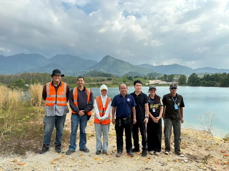 ทีมเจ้าหน้าที่ กว. ร่วมกับเจ้าหน้าที่ สอจ. ลงพื้นที่สำรวจขุมเหมืองเก่า