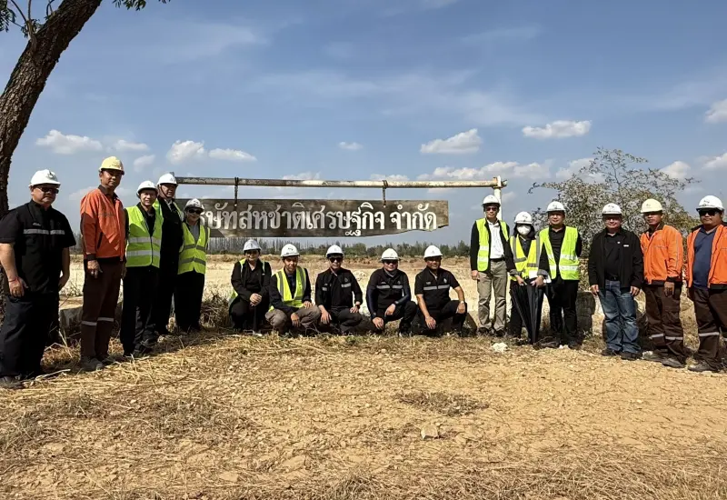 รองปลัดฯ สุนทร นำคณะตรวจเยี่ยมเหมืองยิปซัม \'สหชาติเศรษฐกิจ\' นครสวรรค์ มุ่งยกระดับการทำเหมืองที่เป็นมิตรต่อสิ่งแวดล้อมและสังคม