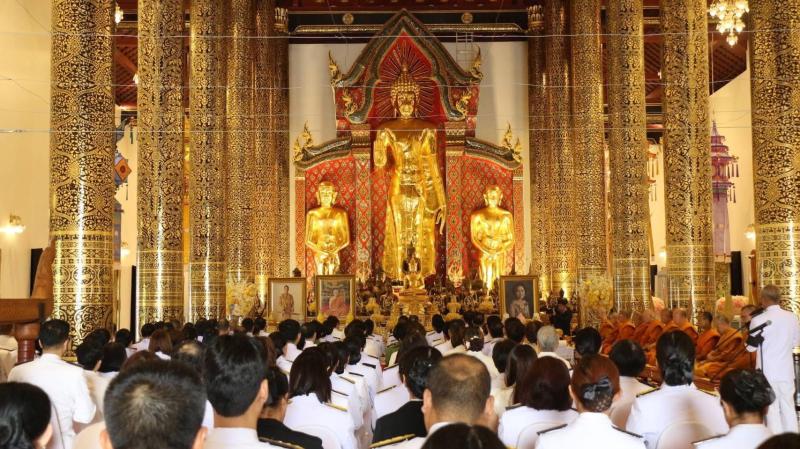 สรข.3 ร่วมพิธีสวดพระพุทธมนต์และทำบุญตักบาตรถวายพระราชกุศล เพื่อน้อมรำลึกพระมหากรุณาธิคุณ “สมเด็จพระนางเจ้ารำไพพรรณี”