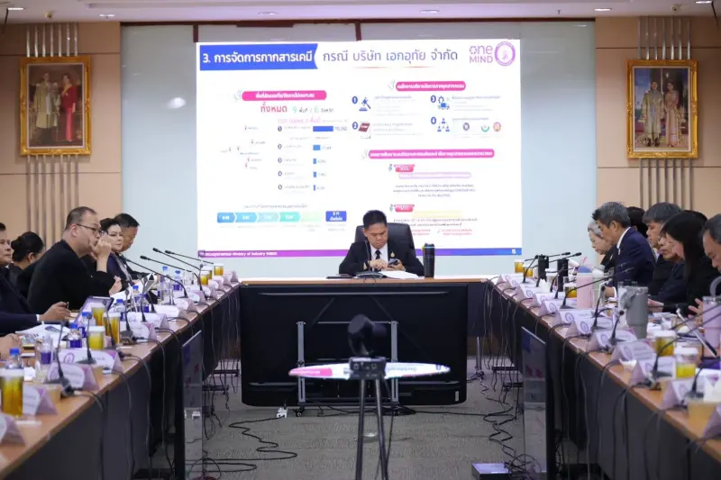 รพร.อานันท์ฯ พร้อมด้วย  ผอ.กยผ. และเจ้าหน้าที่ กพร. เข้าร่วมประชุมหารือและแลกเปลี่ยนความคิดเห็นร่วมกันระหว่างคณะกรรมาธิการการพาณิชย์และการอุตสาหกรรม วุฒิสภา กับคณะผู้บริหาร อก.