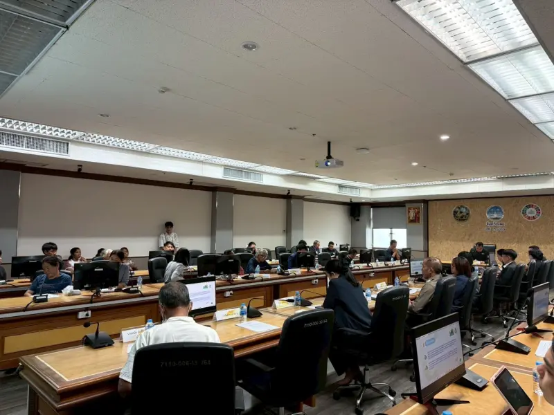 กบส. และ สรข.2 ร่วมประชุมคณะทำงานเก็บตัวอย่างน้ำเพื่อตรวจสอบวิเคราะห์คุณภาพน้ำในบริเวณโดยรอบ บริษัท ทุ่งคำ จำกัด